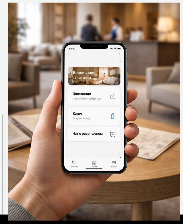 Мобильное приложение для гостей отеля в Климовске, управление сервисом